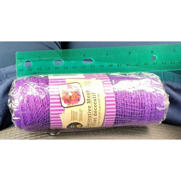 Crafters Square Royal Purple 6 in x 5 yds Halloween Decorative Mesh Crafting DIY - Picture 12 of 13